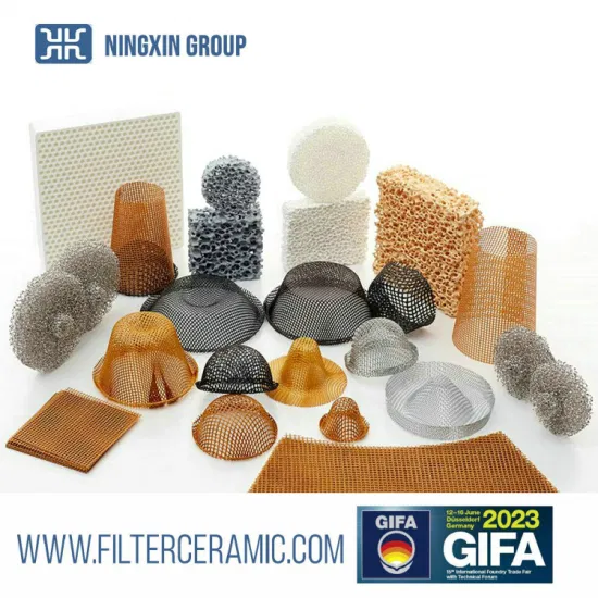 Ladle Liners Casting Filtration Foam Zrconia Ceramic Filter 75X25mm Carbon Steel